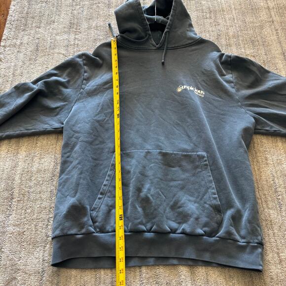 Suspicious Antwerp Sun Shine Even Through Rainy Days Hoodie Blue Gray XXL - Picture 3 of 6